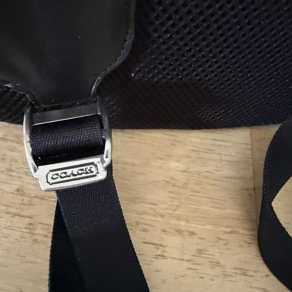 Coach Voyager Bleck/Gray Nylon & Leather Backpack F70574 READ NEEDS REPAIR - Picture 14 of 16